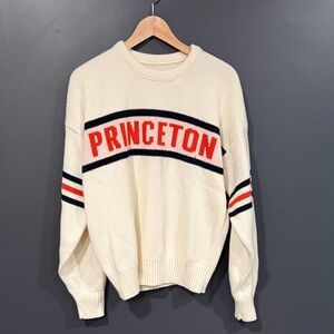 Vintage Princeton University Cream Sweater XL